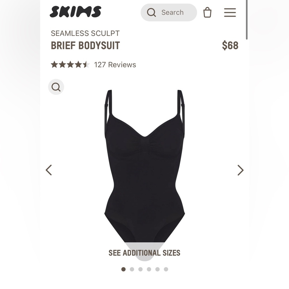 Skims Seamless Sculpt Brief Bodysuit